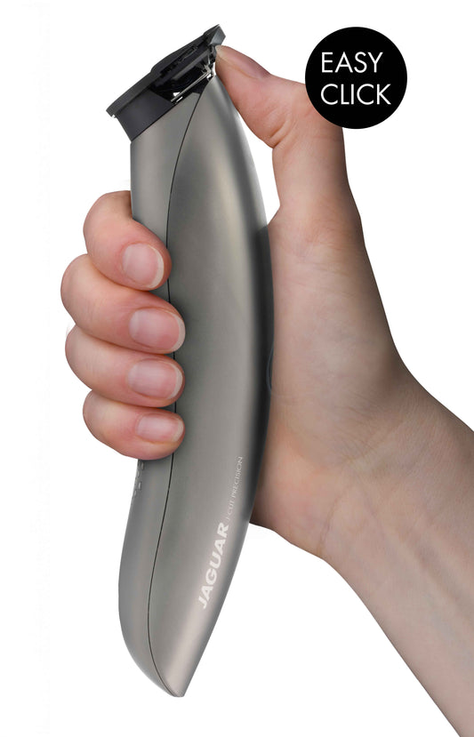 JAGUAR J-CUT PRECISION mit Easy Click System – einfacher Wechsel des Schneidekopfs per Klickmechanismus