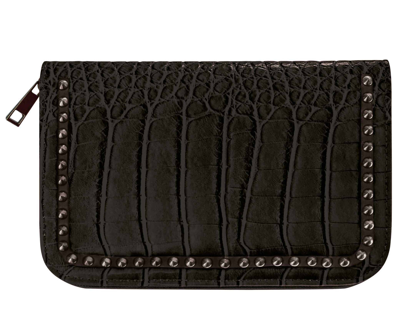 Black case with studs.