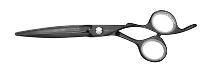 Hairdressing scissors with ergonomic design.