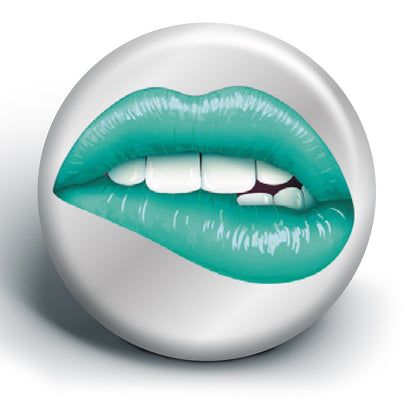 Colorful hairdressing scissors with pattern.