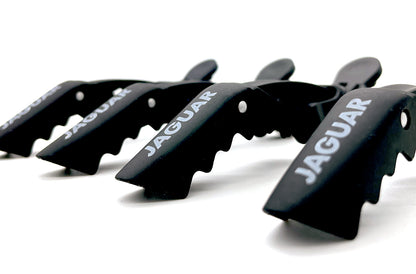 Black crocodile clip for hair.