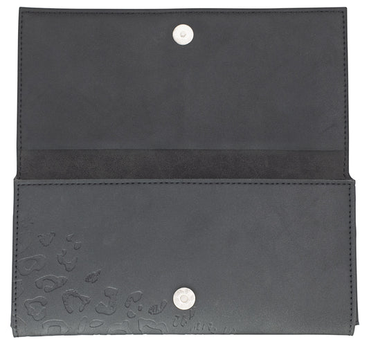 Open scissor case with two pairs of scissors.