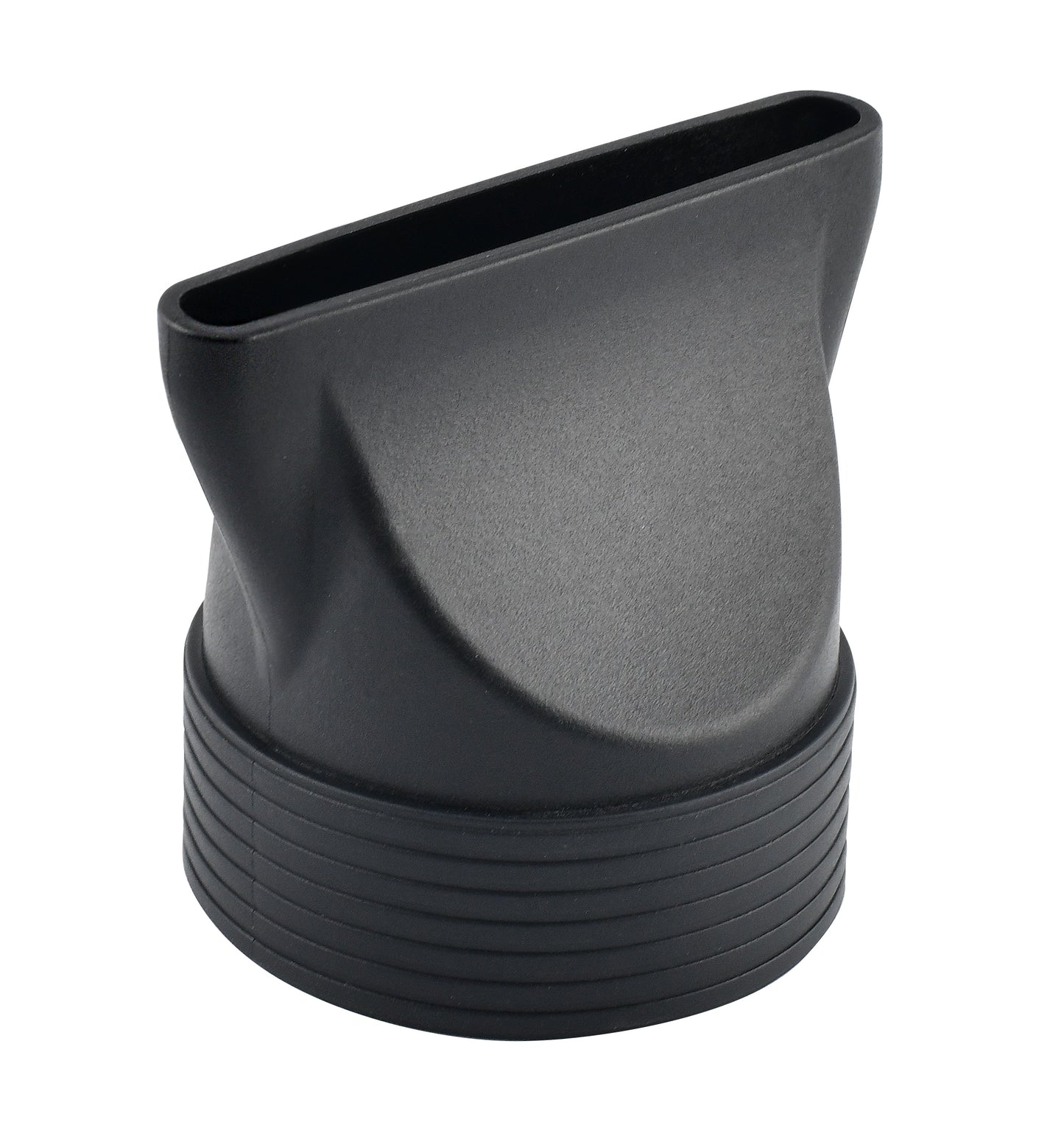 Black nozzle for hair dryers.