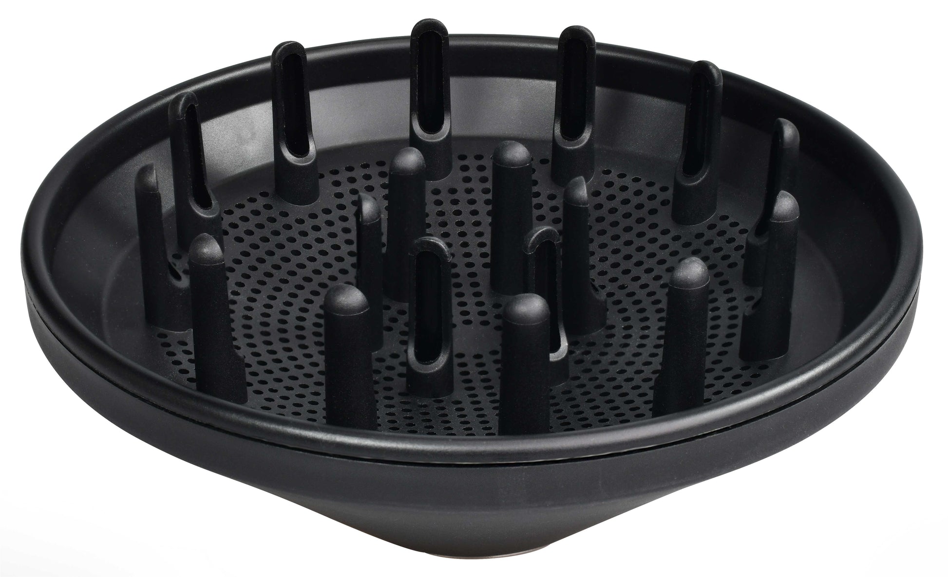 Black diffuser for hair dryers.