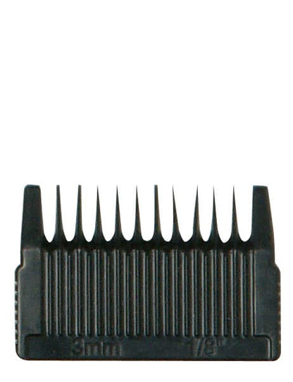 Attachable comb for hair clipper, black.