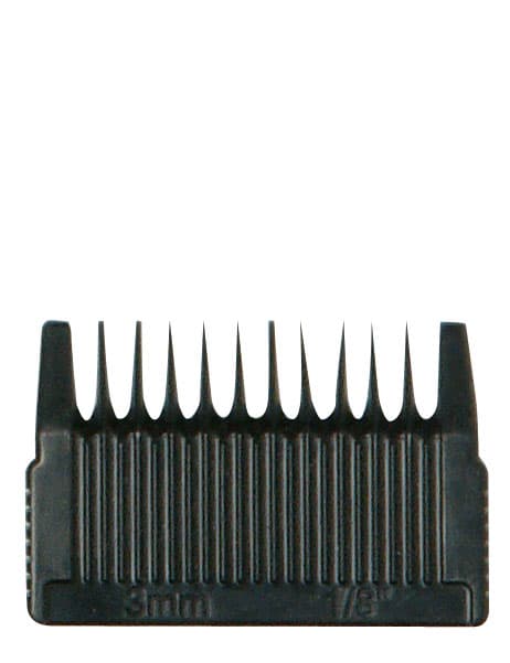 Attachable comb for hair clipper, black.