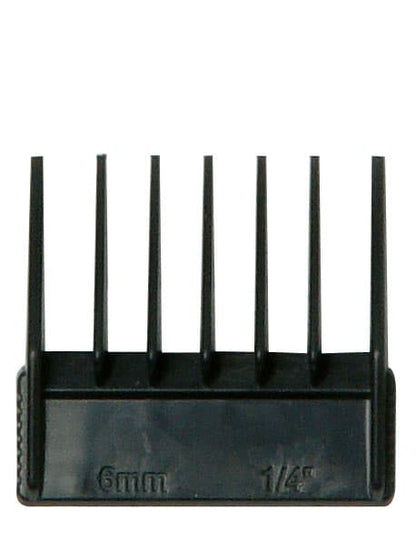 Attachable comb for hair clipper, black.