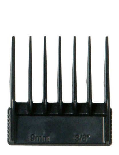 Attachable comb for hair clipper, black.