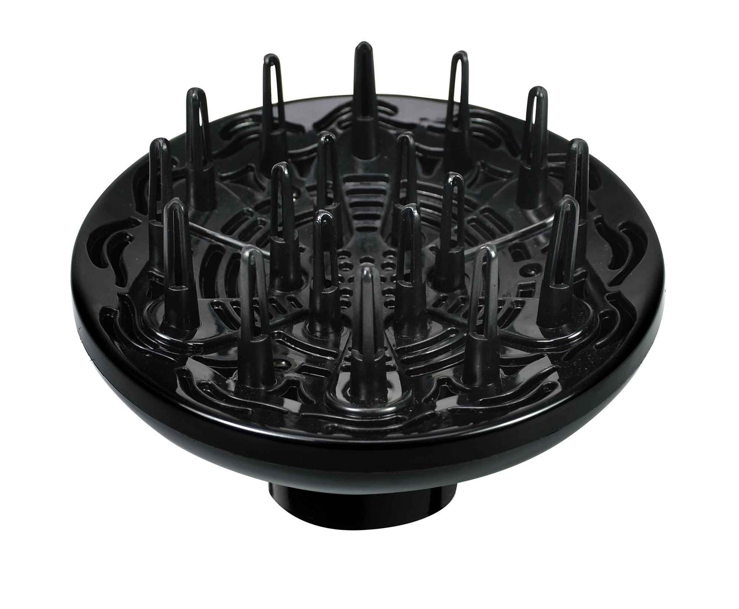 Diffuser attachment for hair dryers.