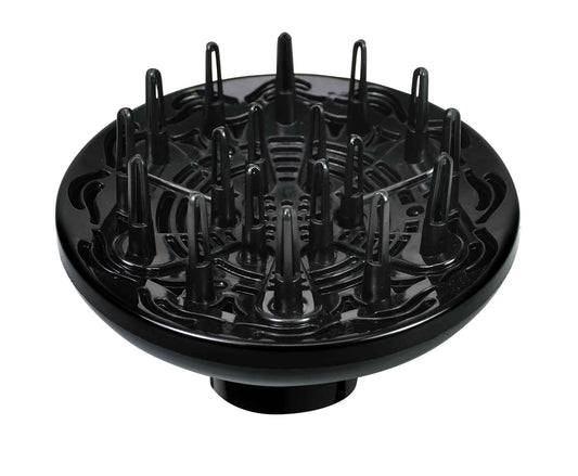 Diffuser attachment for hair dryers.