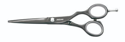 Hairdressing scissors with ergonomic design.