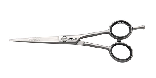 Hairdressing scissors with ergonomic design.