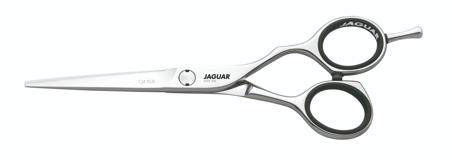 Hairdressing scissors with ergonomic design.