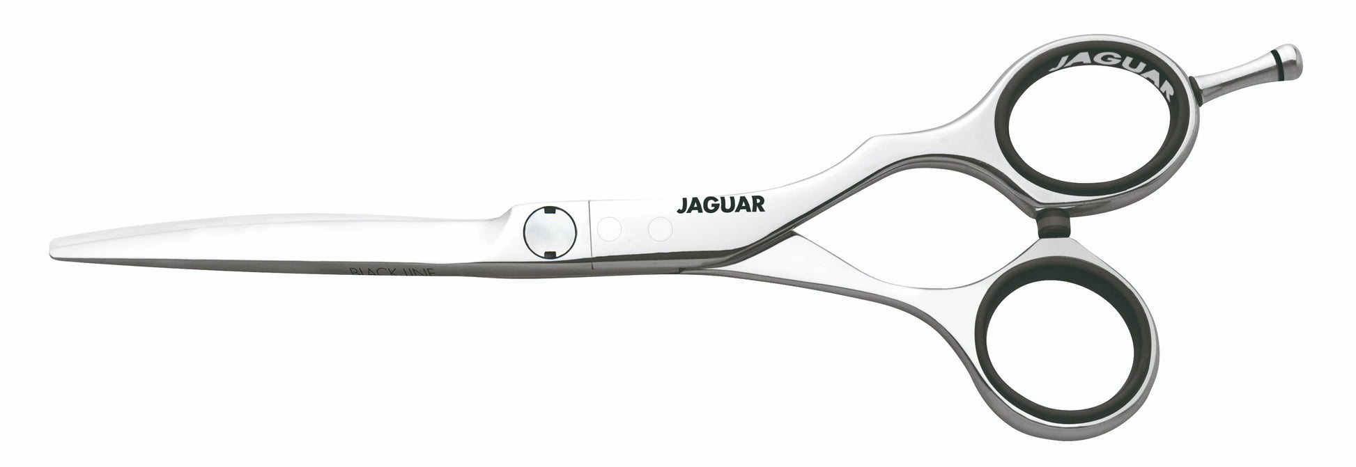 Hairdressing scissors with ergonomic design.