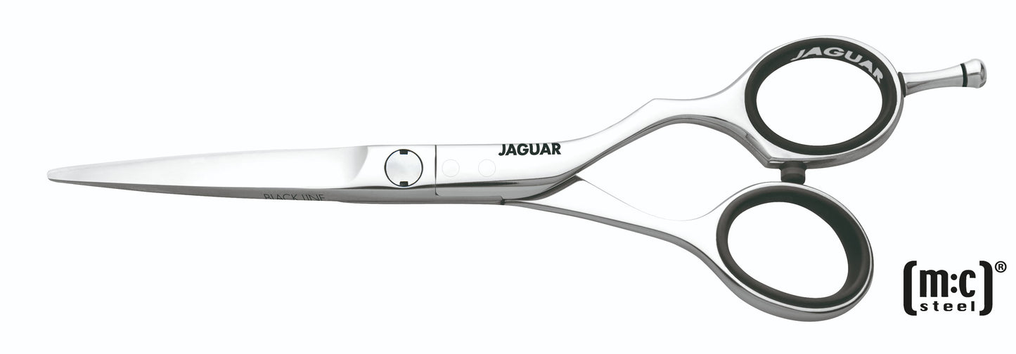 Hairdressing scissors made of stainless steel, silver.