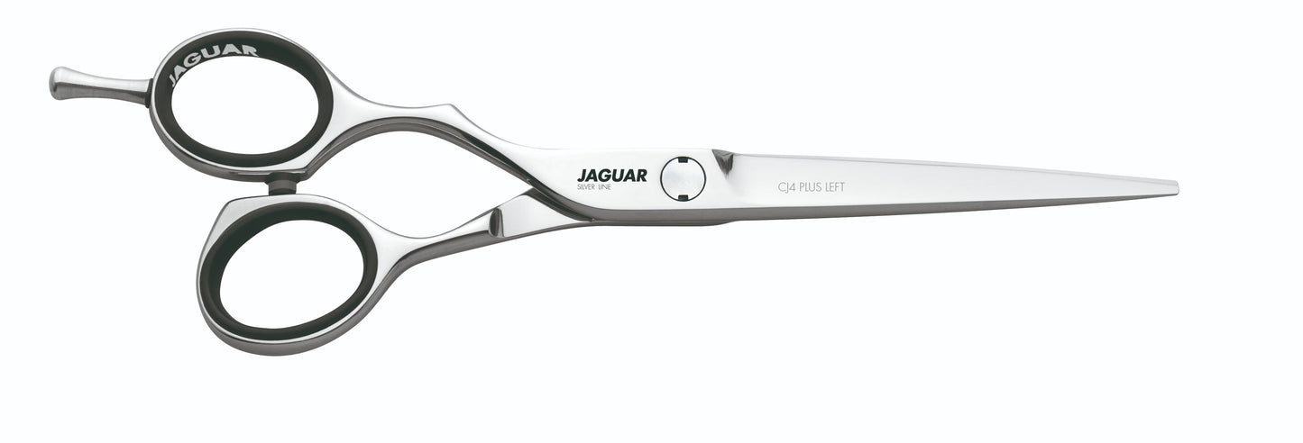 Hairdressing scissors with ergonomic design.