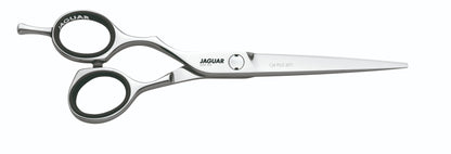 Hairdressing scissors with ergonomic design.