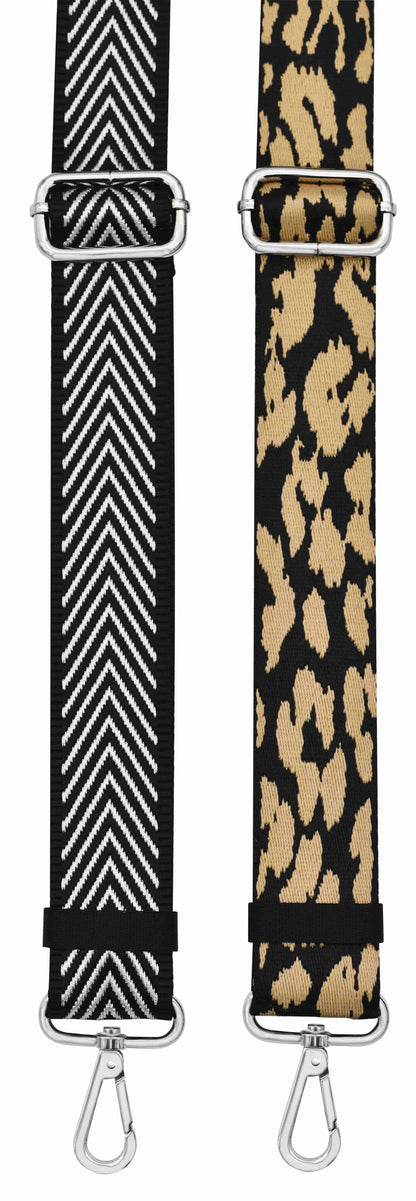 Black hairdresser's bag with strap.