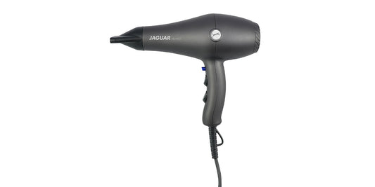 Hair dryer in black.