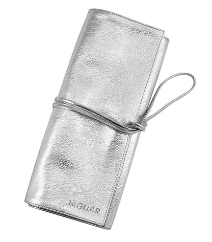Silver roll-up bag closed.