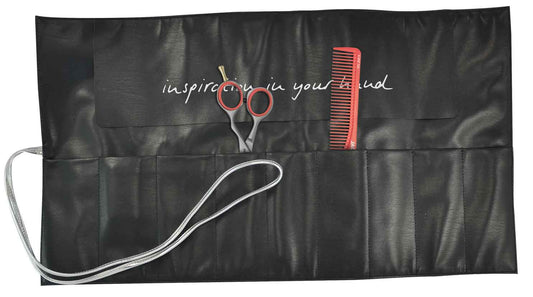 Silver roll-up bag closed.