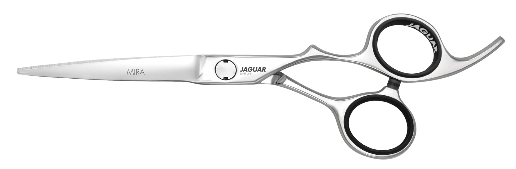 Hairdressing scissors with ergonomic design.