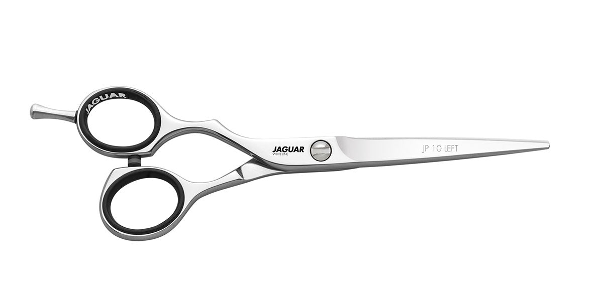 Hairdressing scissors with ergonomic design.