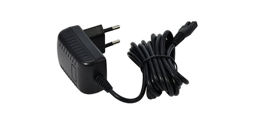 Black power supply with cable.