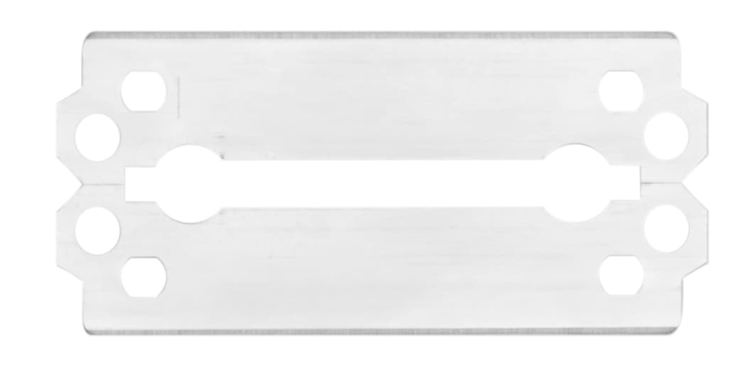 Packaging of razor blades for hairdressers.