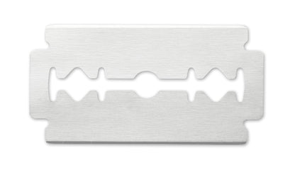 Razor blade in packaging, Jaguar logo.