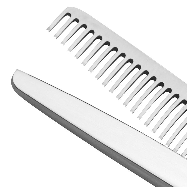 Modeling scissors with serrated blades on a white background