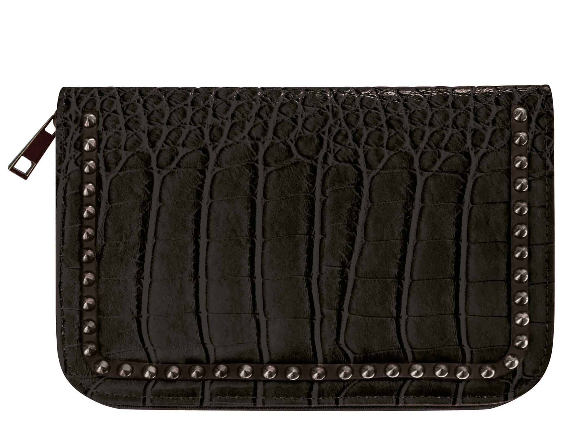 Black case with studs.