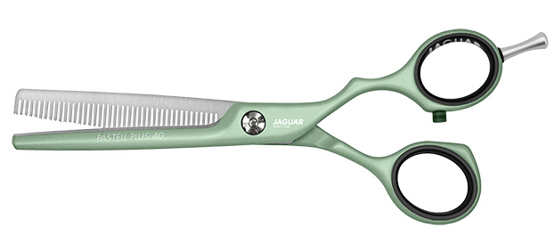 Texturing Scissors JAGUAR PASTELL PLUS 40 MATCHA | Online Store
